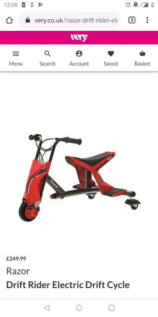 razor drift rider electric trike